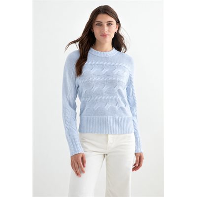 Chandail en tricot de cachemire torsadé - Kinross