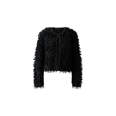 Bouclé yarn cardigan - Oui