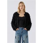 Bouclé yarn cardigan - Oui