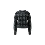 Argyl motif sweater - Oui