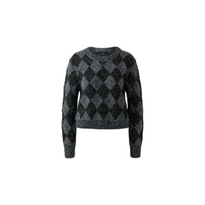 Argyl motif sweater - Oui