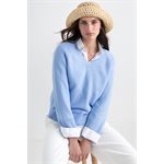 Chandail en coton en col V - Kinross