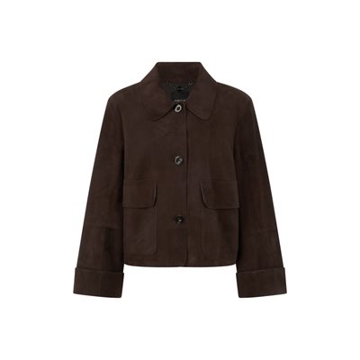 Cropped Suede Blazer - Marc Cain